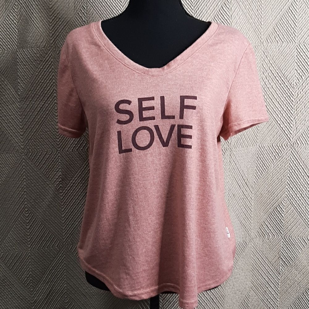 Danskin "Self Love" Soft Pink Tee Shirt